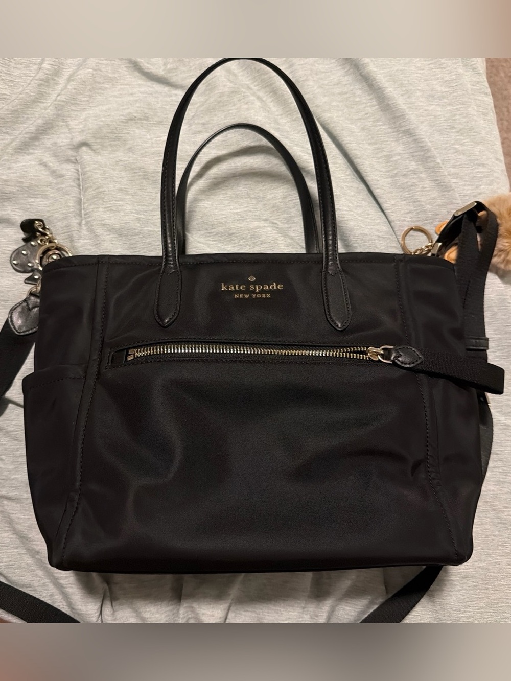 Black Kate spade tote purse